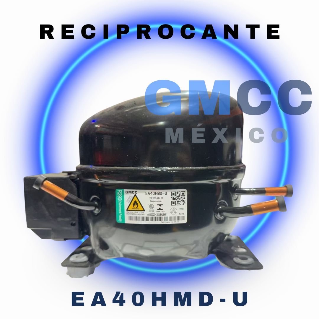Compresor reciprocante EA40HMD-U R290 115-127V/60Hz 4 cc LBP/MBP